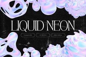 3D Liquid Neon Shapes