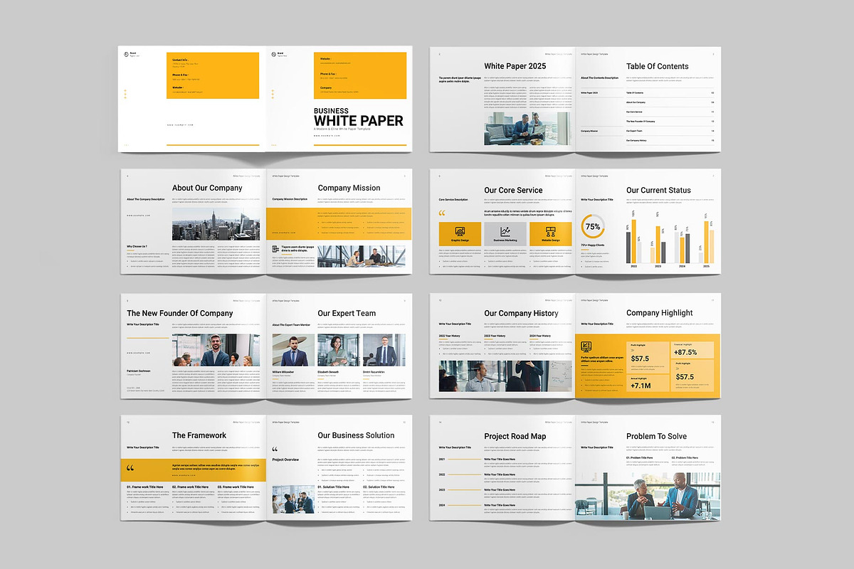 White Paper Template | Landscape, a Brochure Template by ElvinPrint (Photo 10 of 10)