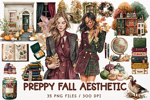 Fall Clipart Watercolor Sublimation