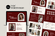 UGC Portfolio Canva Website Template, a Templates & Theme by Business Chic (Thumbnail 1 of 5)