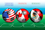 Football balls & flags of the 2026, a Sport Illustration by frizio (Thumbnail 1 of 3)