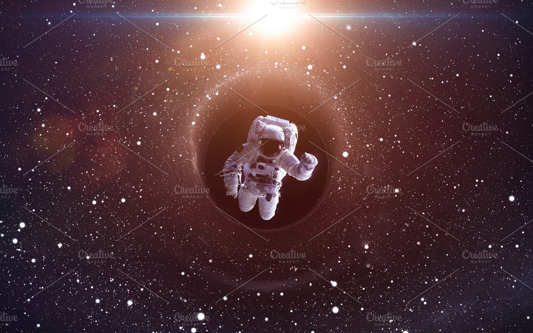 Black hole in deep space glowing mysterious universe elements of this image, an Abstract Photo by Vadim Sadovski