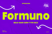 Formuno Bold Sans Serif Font, a Sans Serif Font by Rasio Studio (Thumbnail 1 of 7)