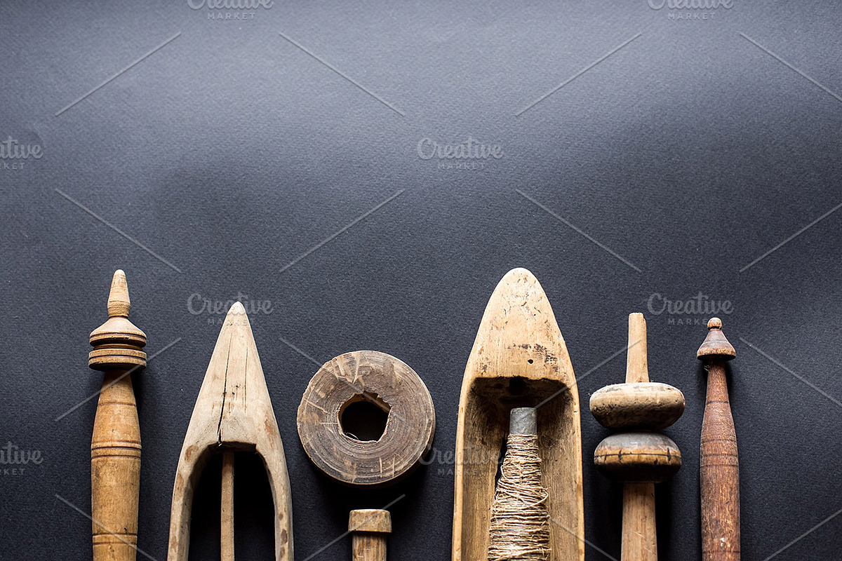 hand weaving tools, vintage loom, an Industrial Photo by VetalStock (Photo 7 of 11)