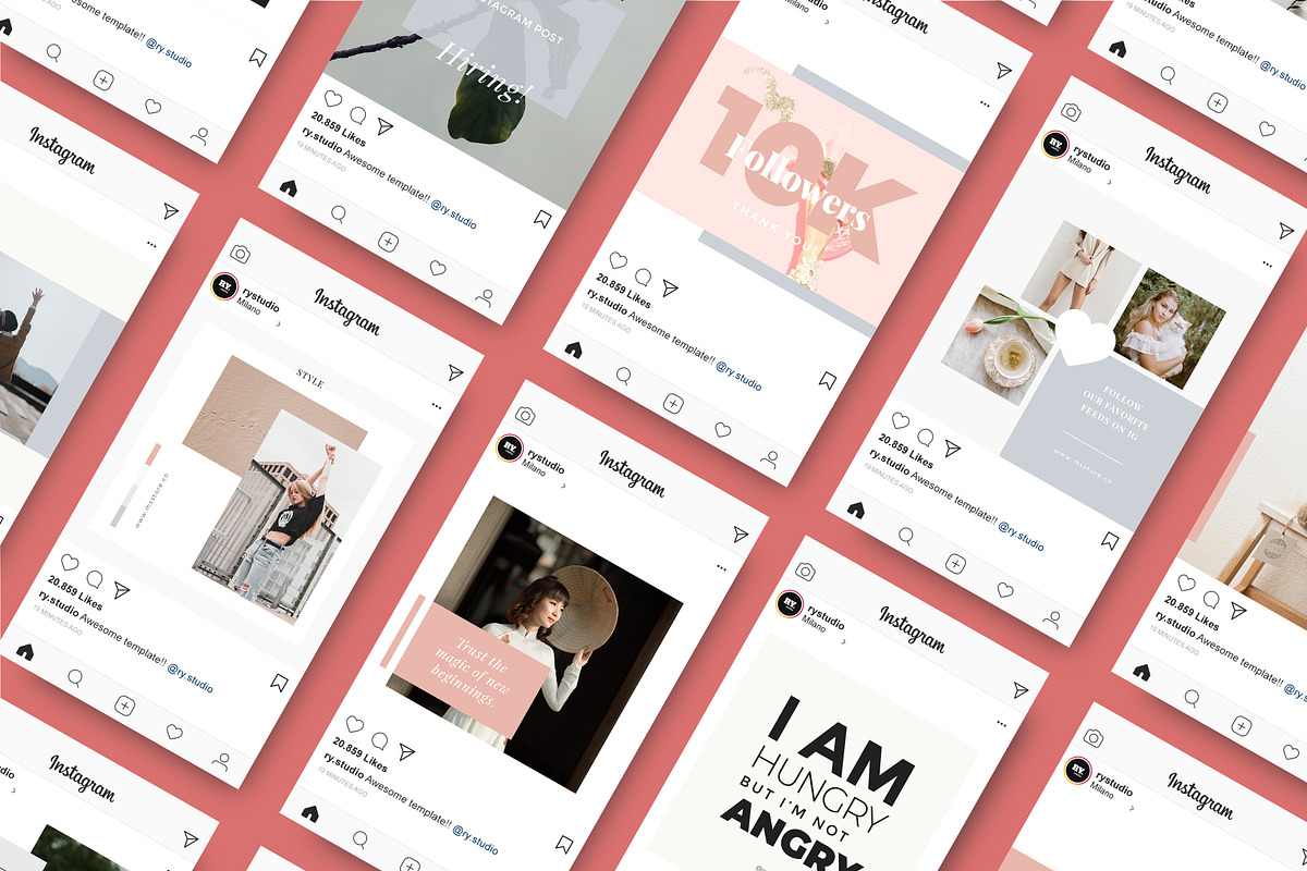 MNML Social Media Pack & Stories, a Social Media Template by Rystudio (Photo 3 of 12)