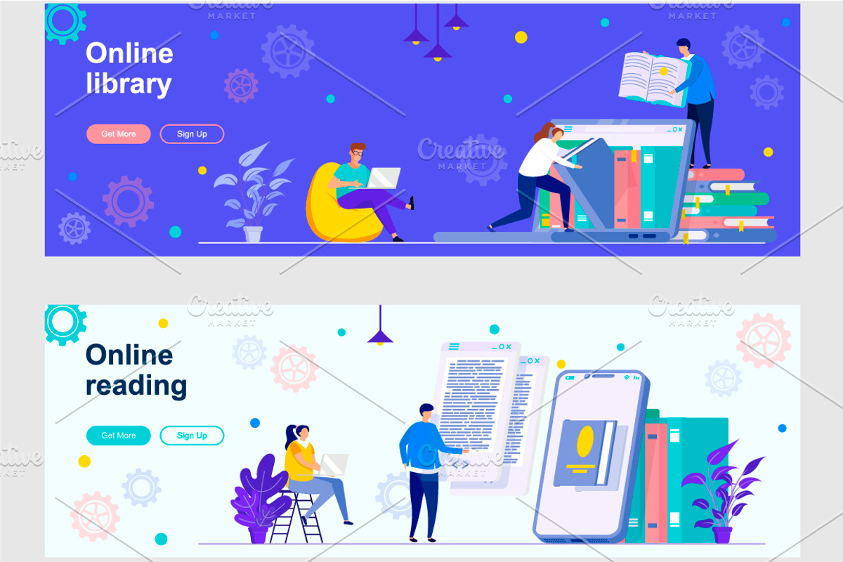 Flat Web Banners Template Kit, a Templates & Theme by alexdndz (Photo 18 of 26)