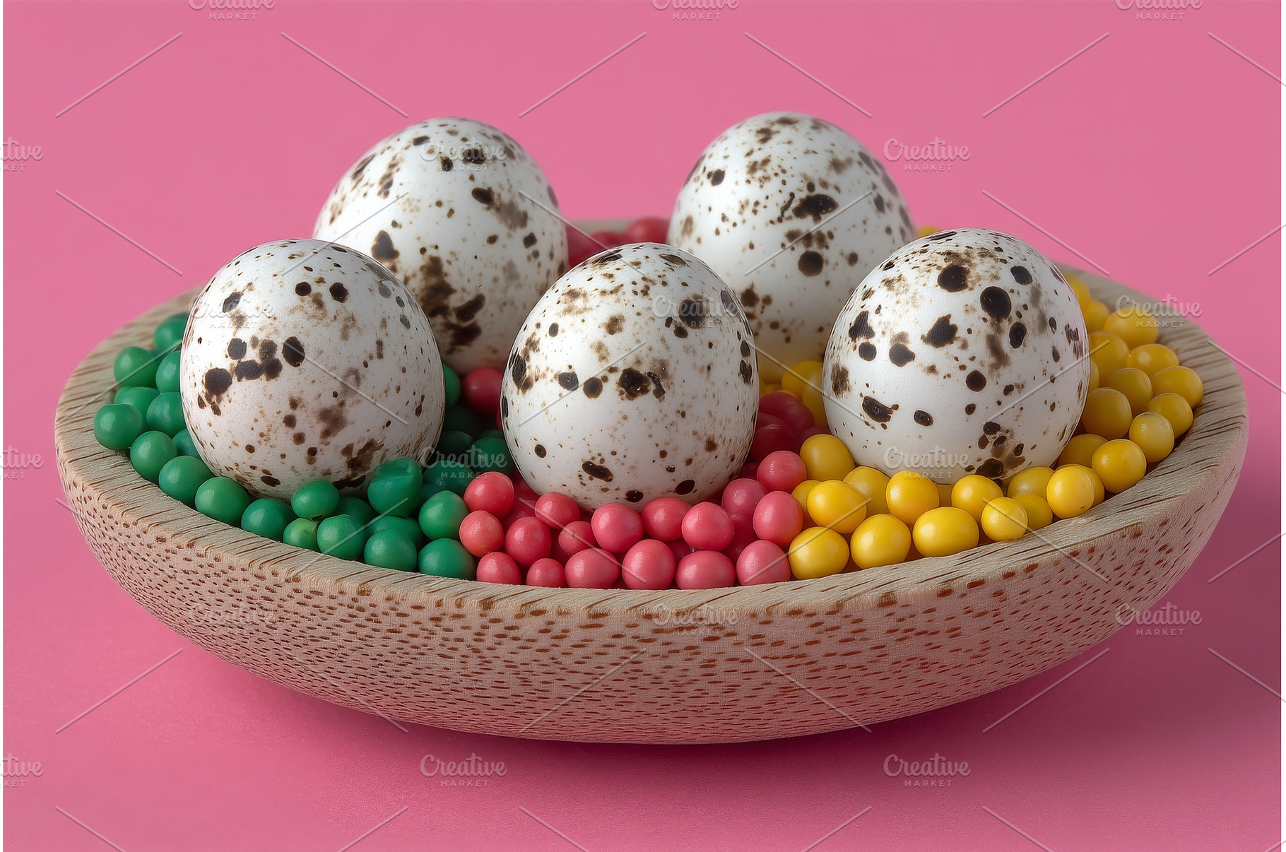 On a white and pink background, a, a Food & Drink Photo by ZinetroN