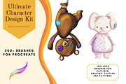 Character Design-Procreate Brushes, a Brush Add-On by MissPerfectKaos (Thumbnail 3 of 16)