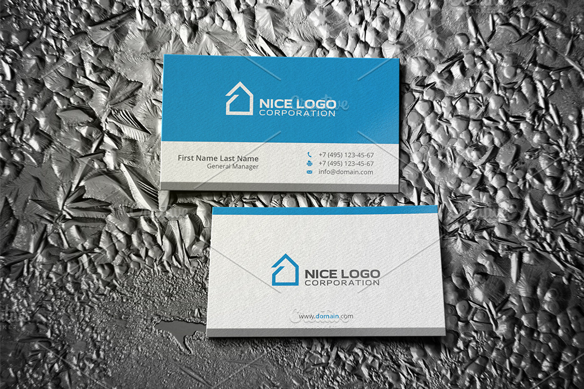 simple house business card, a Business Card Template by Indigo Graphic Shop (Photo 4 of 4)