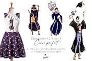 Graduation Clipart Fashion Girls PNG, an Education Illustration by KaramfilaS (Thumbnail 3 of 6)