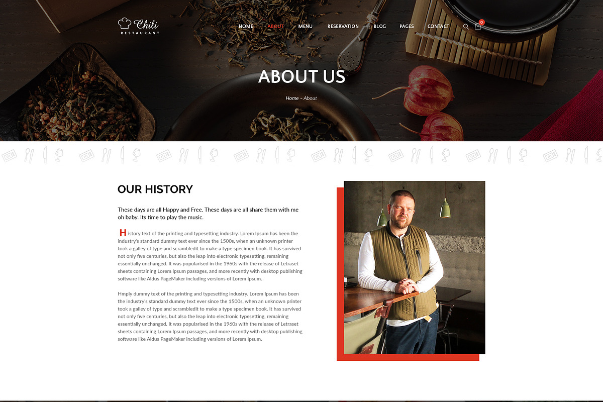 Chili - Photoshop Template (PSD), a Websites & App Template by DigitalCenturySF (Photo 7 of 11)