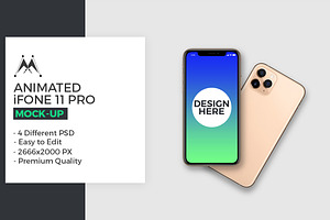 Animated iPhone 11 Pro Mockups, an iPhone Mockup by Modern Studio