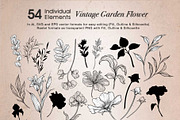 VINTAGE GARDEN FLOWERS, a Decorative Illustration by Papatongartist (Thumbnail 8 of 9)