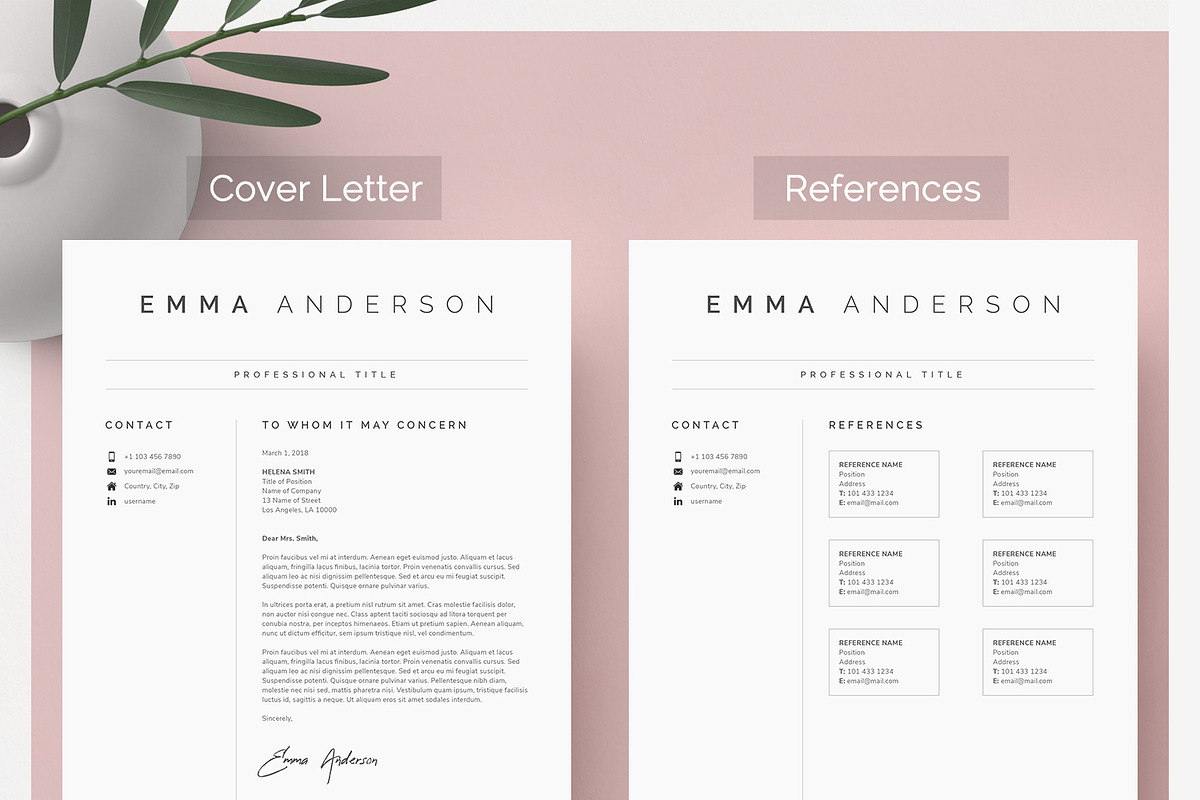 Word Resume & Cover Letter, a Resume Template by DemeDesign (Photo 3 of 6)