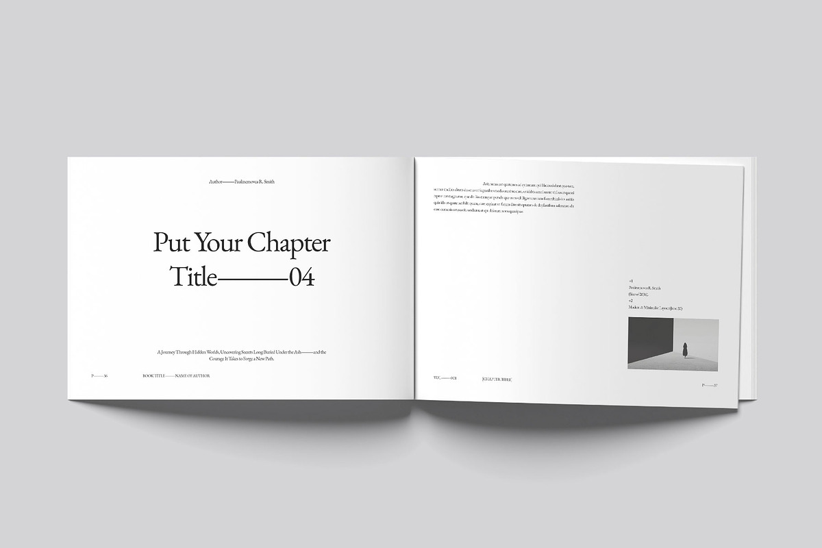 Book Title Layout Design Landscape, a Brochure Template by DesignCrest (Photo 15 of 22)