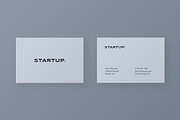 Startup Business Cards (3x), a Business Card Template by Minimal Shop (Thumbnail 2 of 4)