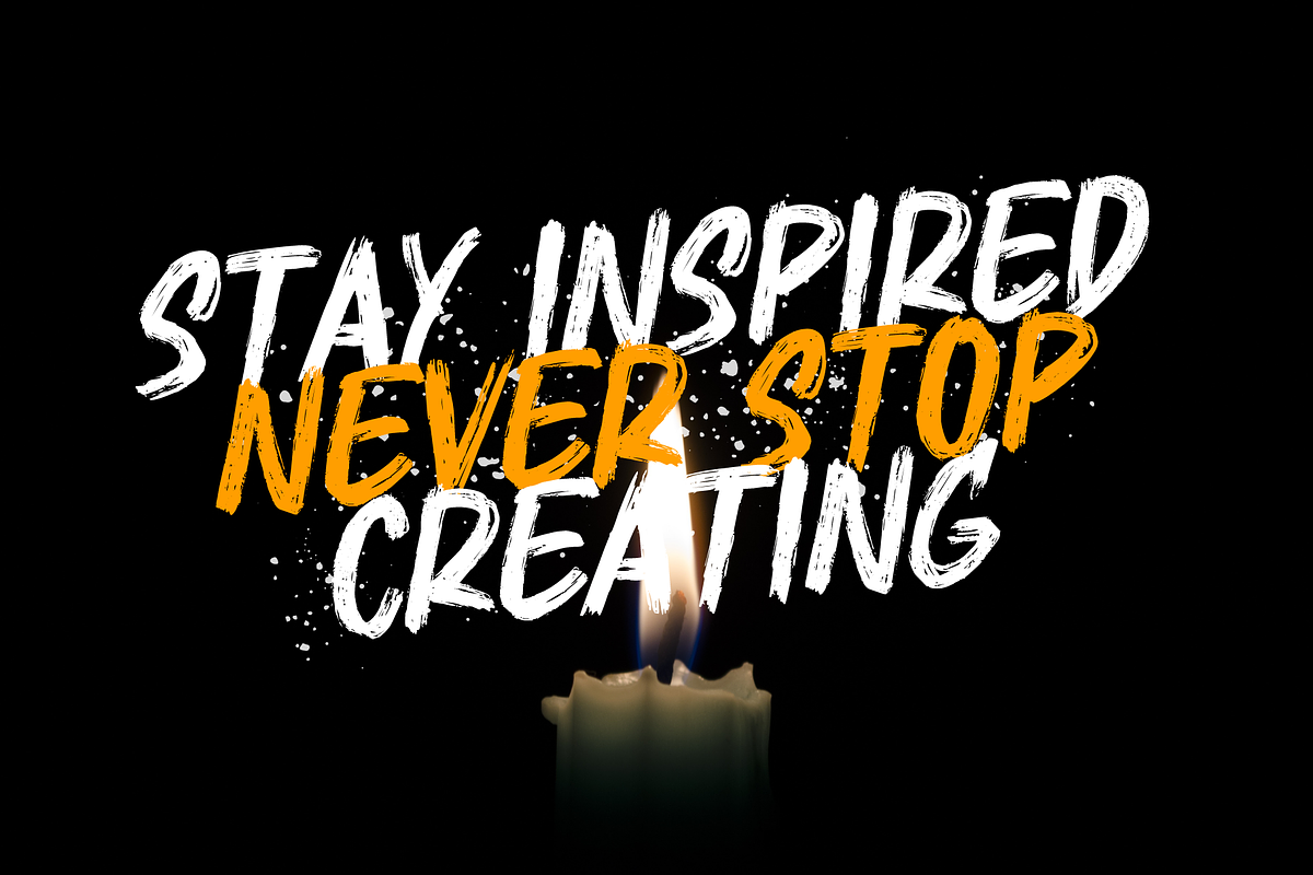 Brushfire - Textured Font, a Handwritten Font by Sronstudio (Photo 7 of 14)