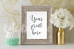 Rustic Styled Frame Mockup, a Print Template by Gorgeous Graphics