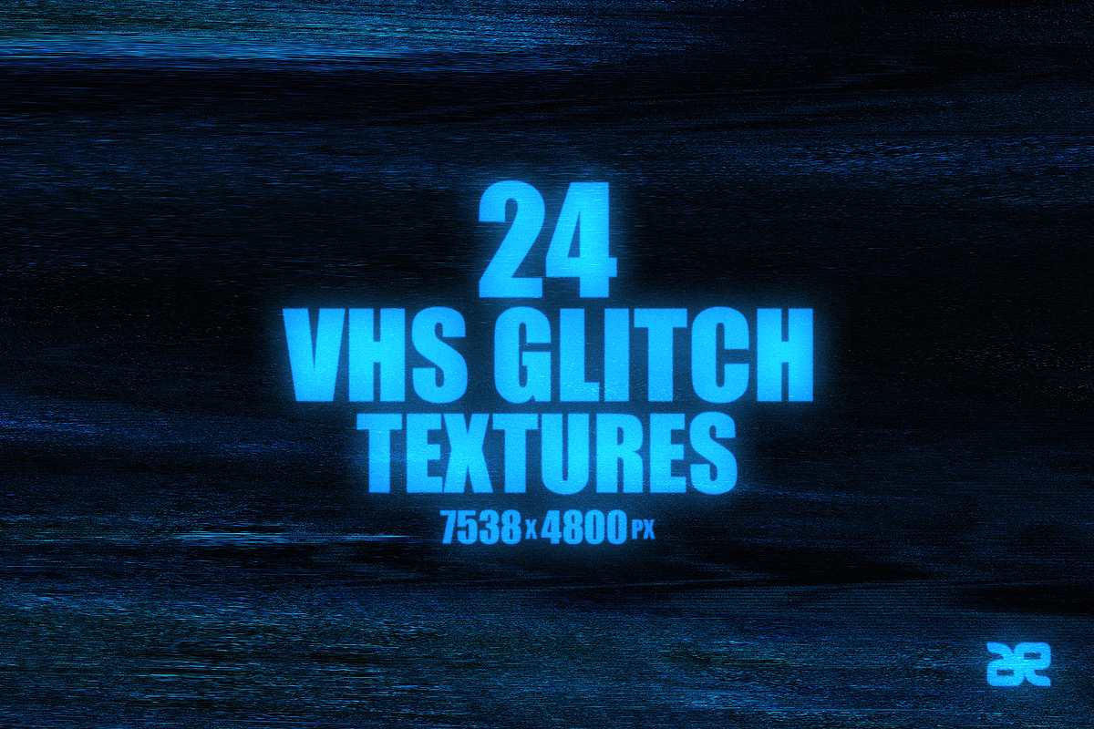 24 VHS Glitch Textures, a Texture Graphic by Remon Michel (Photo 1 of 3)