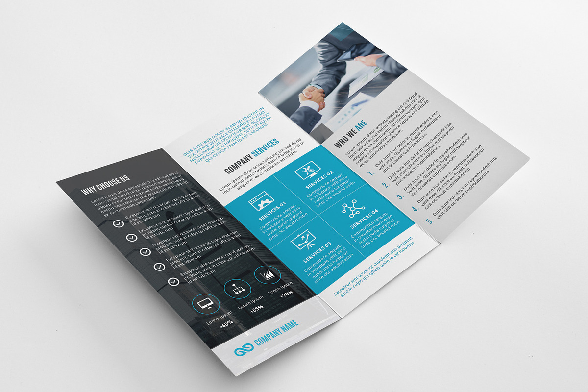 Business Trifold Brochure, a Brochure Template by retrographix (Photo 3 of 5)