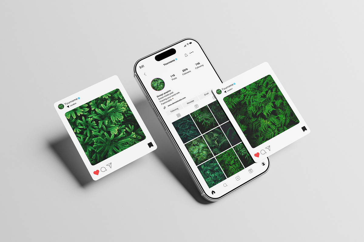 Social Media Instagram Mockup, a Product Mockup by AKMAL STUDIO (Photo 5 of 5)