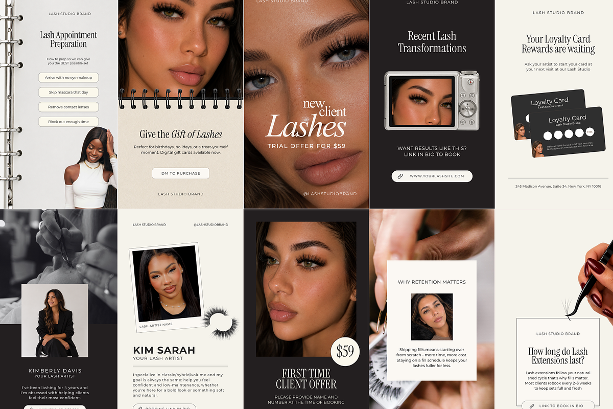 Lash Artist Instagram Story Template, a Social Media Template by Design Lush Studio (Photo 9 of 9)