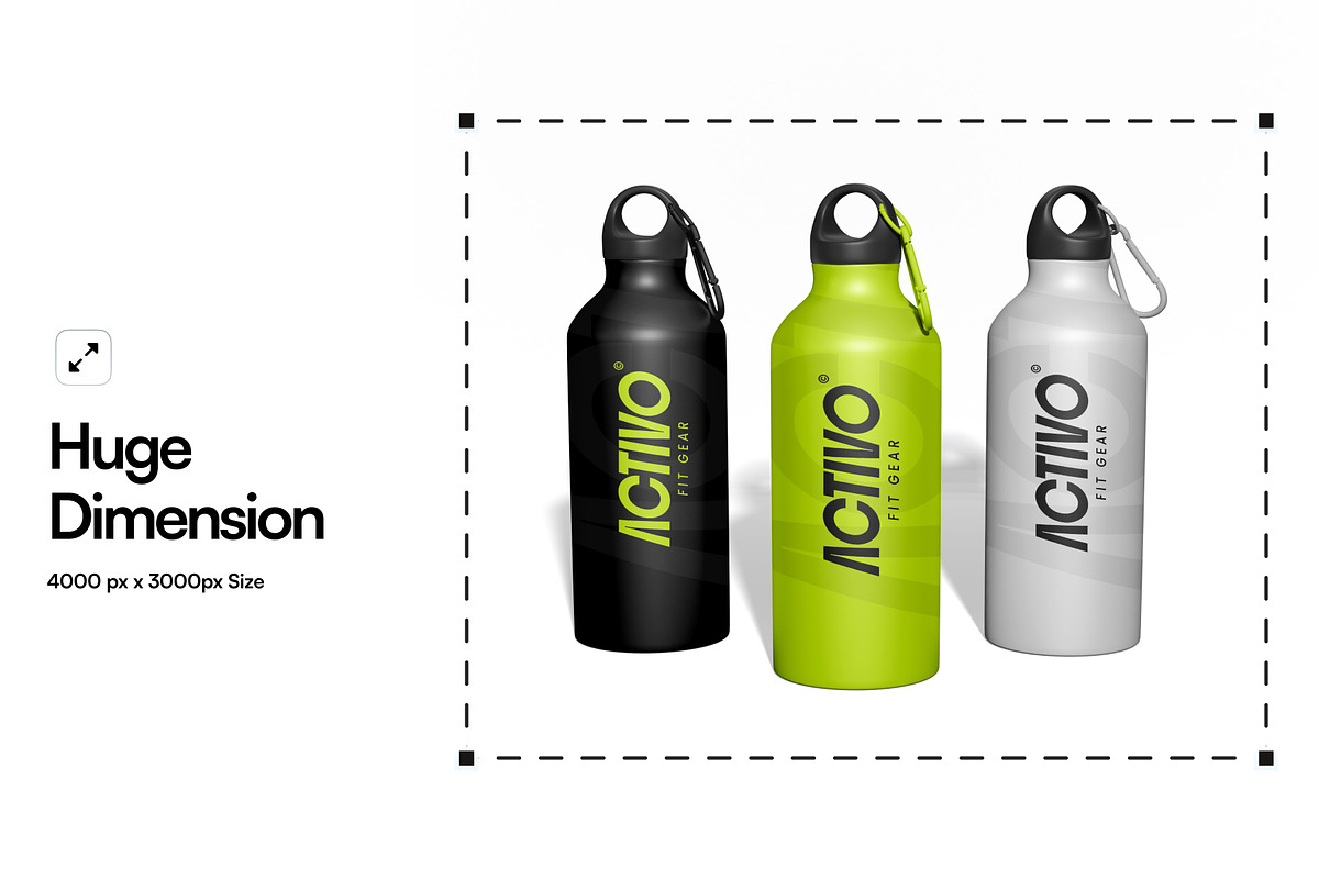 Sport Bottle Mockup, a Merchandise Mockup by SLAB! Design (Photo 2 of 7)