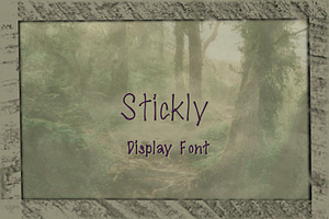 Stickly Display Font