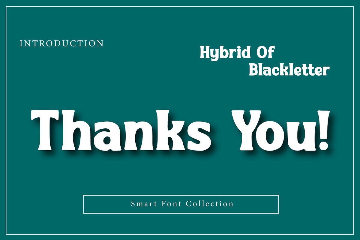 Hybrid Of Blackletter, a Slab Serif Font by Wow Magic (Photo 3 of 3)