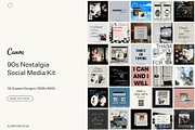 90s Canva Social Media Templates, a Social Media Template by GLDN Studio (Thumbnail 2 of 8)