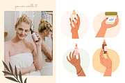 Skincare vector and PNG clipart, a Person Illustration by Heartwarming Art (Thumbnail 5 of 13)