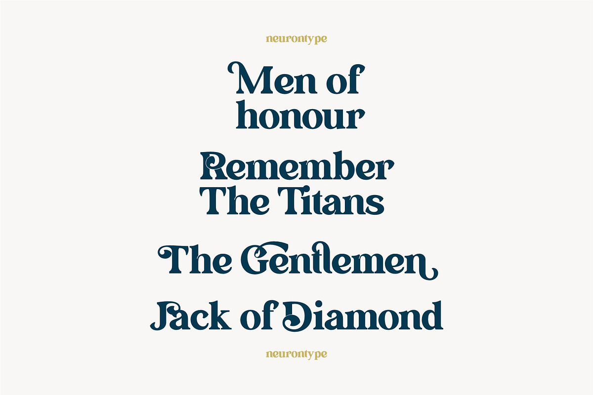 Gentlemen Revival, a Font by nurrontype (Photo 9 of 14)