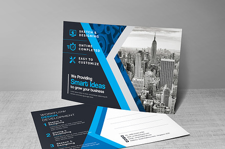 Postcard Template, a Card Template by GenerousArt
