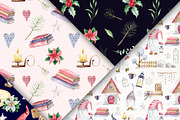 Christmas gnome watercolor clipart, a Decorative Illustration by Nebbia (Thumbnail 10 of 12)