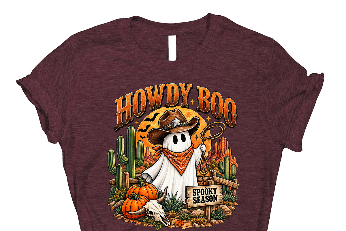 Howdy Boo Cowboy Ghost Wild West PNG, an Object Graphic by Star Graphic Design (Photo 9 of 10)