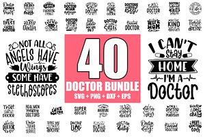 Doctor SVG bundle 40 Designs
