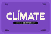 CS Climate – Reverse Contrast Font, a Sans Serif Font by Craft Supply Co. (Thumbnail 1 of 8)