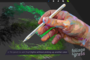 60 Foliage & Grass Procreate brushes, a Brush Add-On by Eldar Zakirov's (Thumbnail 3 of 6)