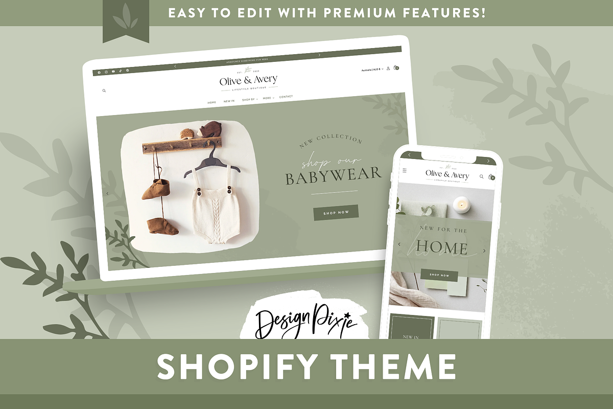 Olive Shopify Theme for Boutiques, a Shopify Template by Design Pixie (Photo 10 of 10)