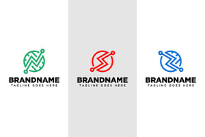 Letter S N Z Circle Globe Sun Logo, a Branding & Logo Template by Pray Art Design Studio