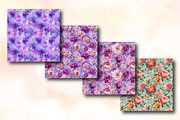 Blossoming Valentine Florals Pattern, a Texture Illustration by RobertsArt (Thumbnail 3 of 5)