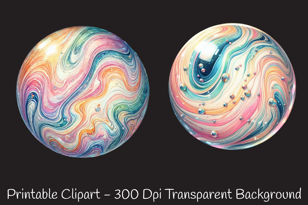 Pastel Soap Bubbles Clipart, an Illustration by RobertsArt (Photo 4 of 7)