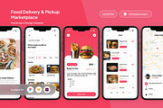 Eateria – Food Delivery & Pickup App, an App Template by trabaskriya (Thumbnail 1 of 5)
