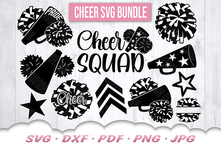 Cheer SVG Bundle, a Graphic by Cloud9DesignSVG