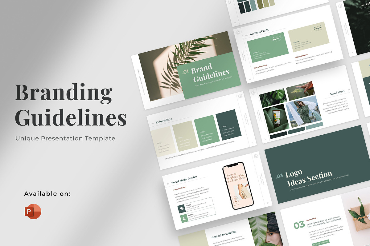 Branding Guidelines Powerpoint, a Presentation Template by Zacomic Studios (Photo 1 of 9)