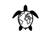 World Map Sea Turtle Bundle, an Illustration by Gaye Art (Thumbnail 2 of 31)