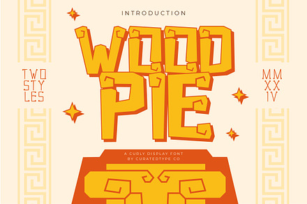 Woodpie - Playful Display Font