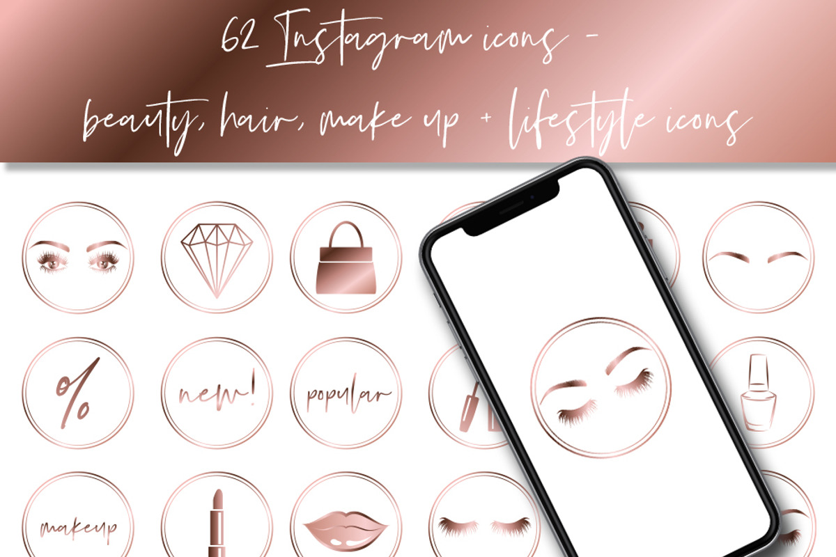 Instagram Story Highlight Icons 001, a Social Media Template by savanamm design (Photo 1 of 2)