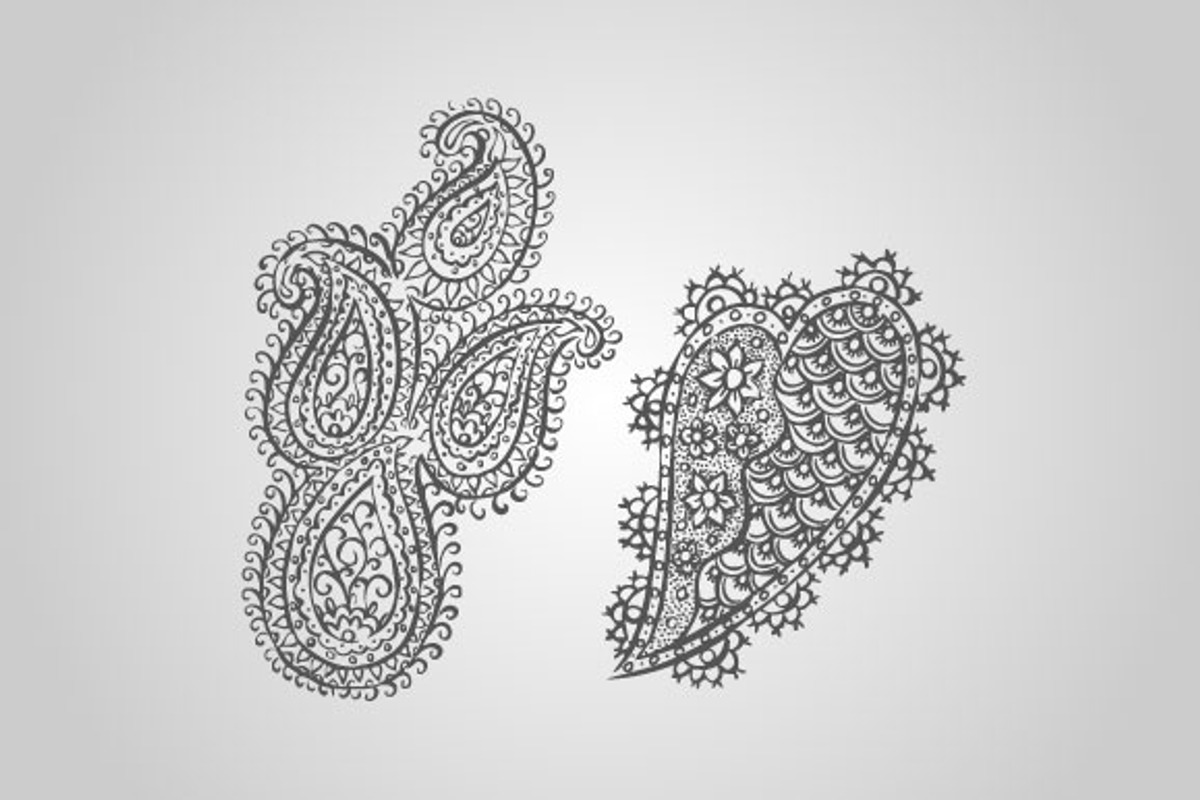 30 Henna/Mehndi Designs (Vector) preview 4