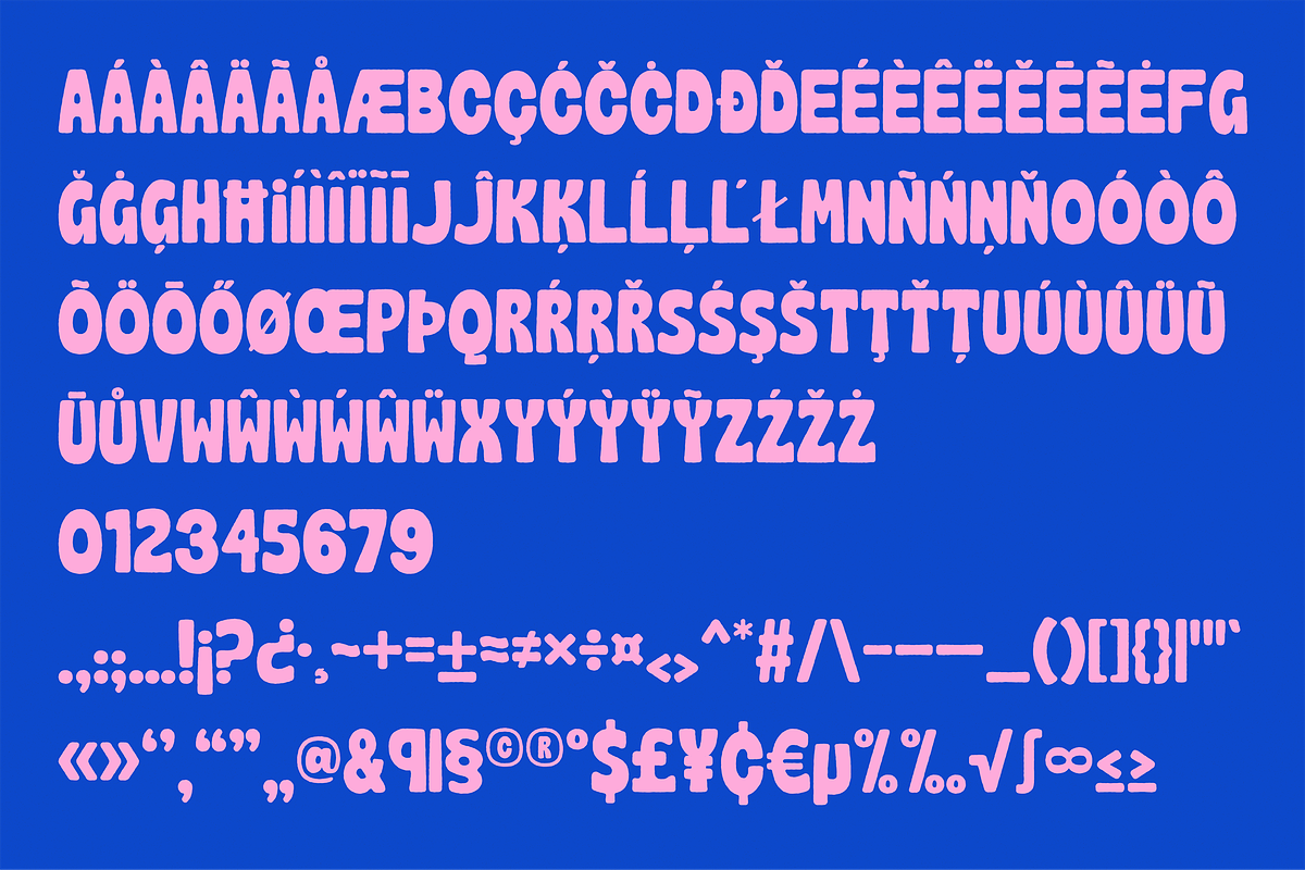 FLEMME | a bold retro font, a Sans Serif Font by Clarisse Joly (Photo 3 of 9)